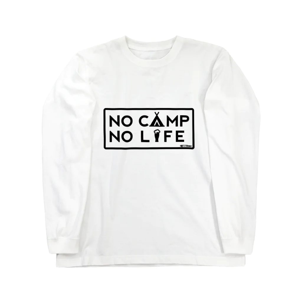 tw_and_cherryのNO CAMP NO LIFE ロングスリーブTシャツ