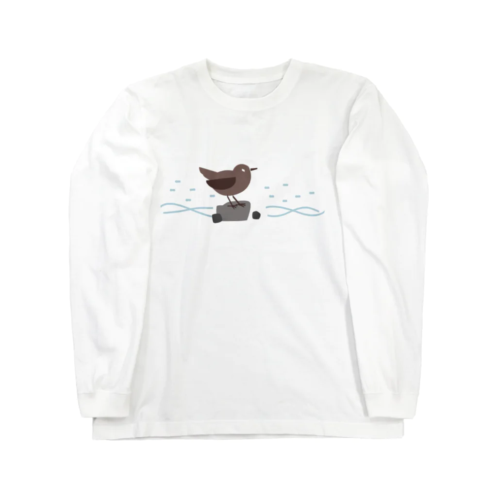 でこぱち商店のカワガラス Long Sleeve T-Shirt