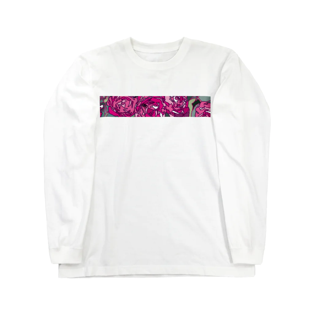 佐々木製作 スズリ工場のばらと蝿 Long Sleeve T-Shirt