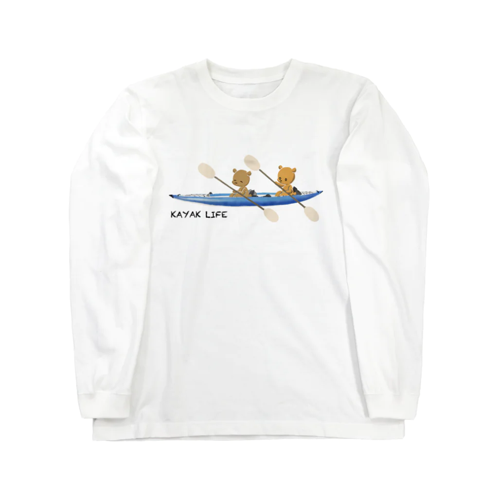 星空の教室　購買部のカヤックくまさん Long Sleeve T-Shirt