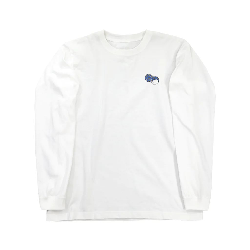 HiyokomameShoutenのReeeeegent-kun　-青に白いお花-  Long Sleeve T-Shirt