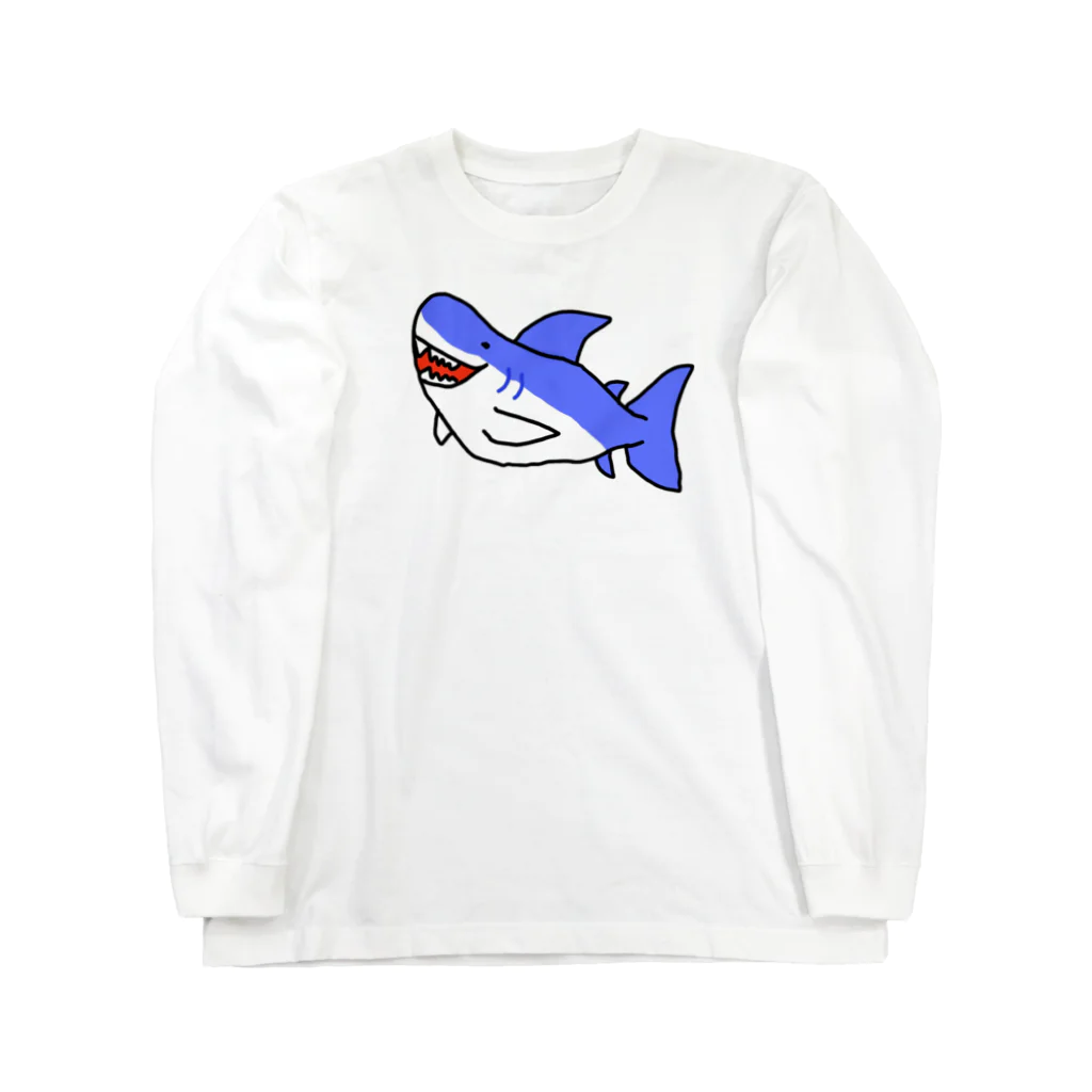 3keranjero0706の上手にかけたサメ ロングスリーブTシャツ