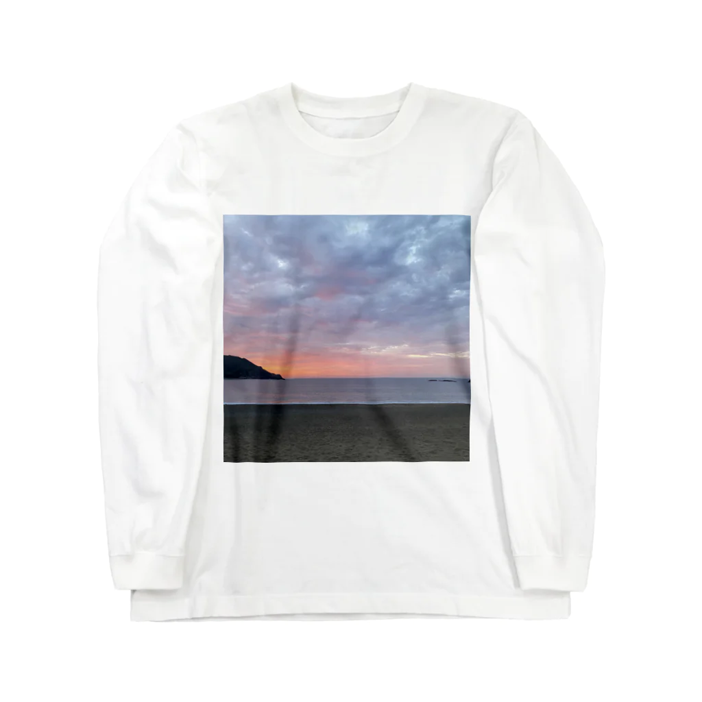 MINIminiの朝の海 Long Sleeve T-Shirt