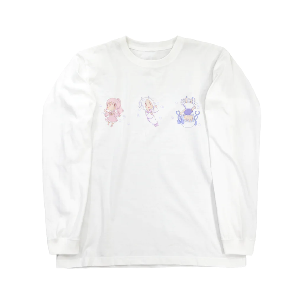 クロム堂のみずのいきものちゃん Long Sleeve T-Shirt