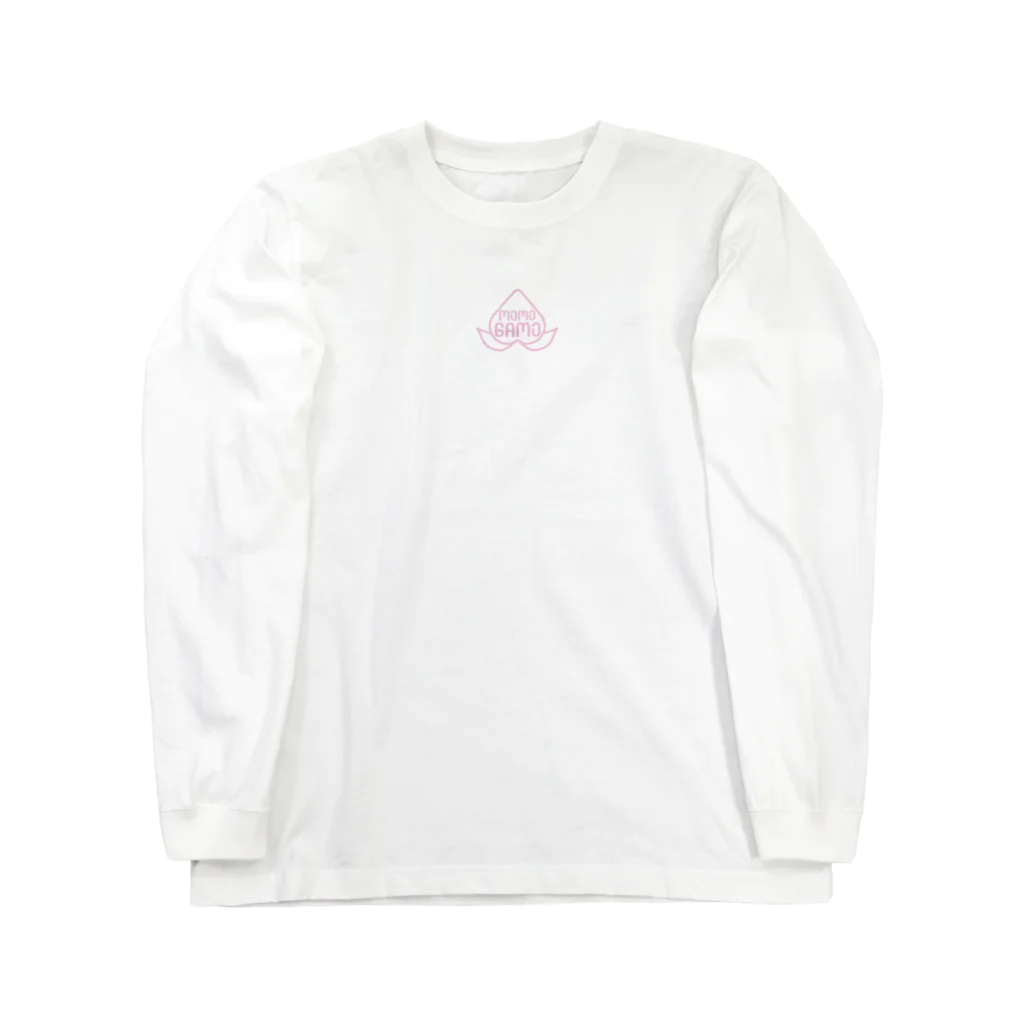 桃鴨の桃鴨ロゴT Long Sleeve T-Shirt