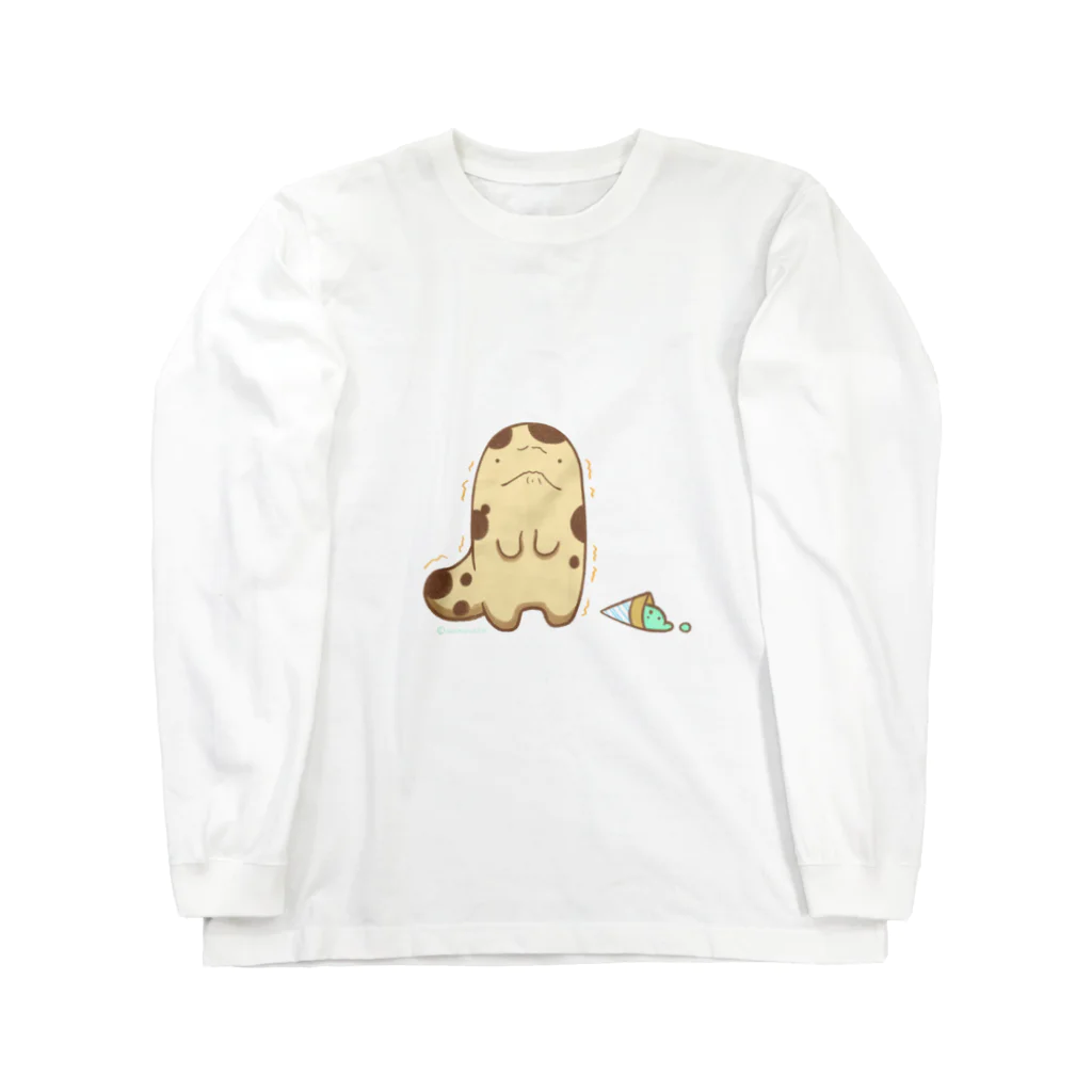 炭吉のおしまいちゃん（ぴえんVer.） ロングスリーブTシャツ