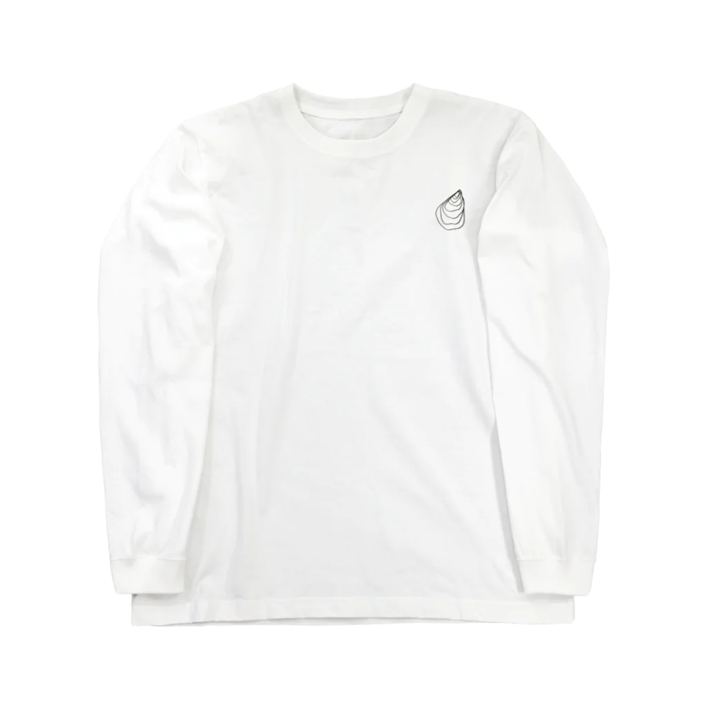 カキカキのシンプル牡蠣 Long Sleeve T-Shirt