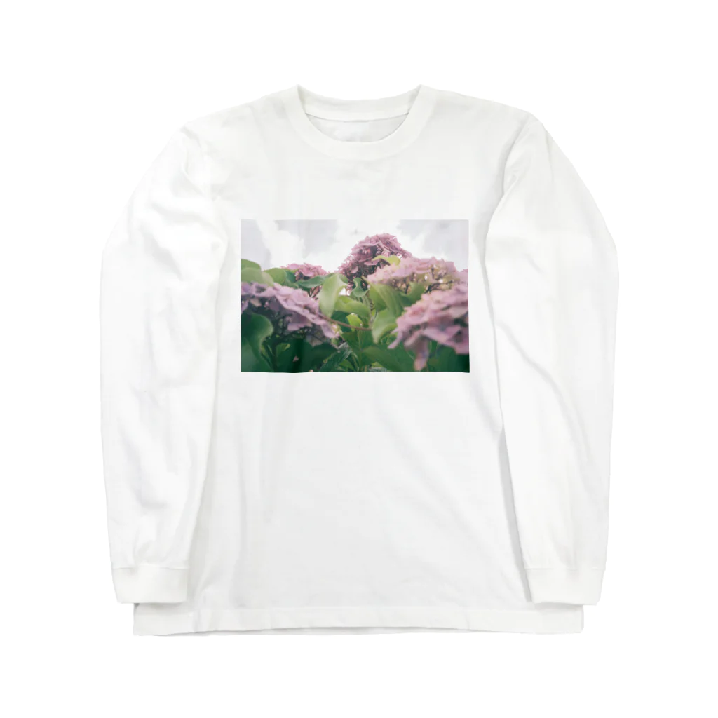 ハコニワの紫陽花 ロングスリーブTシャツ