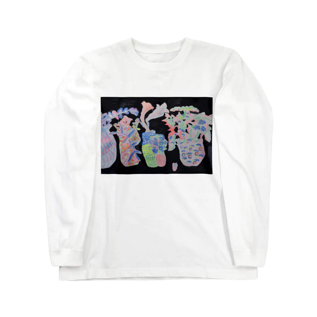 ヒャナヒュ-の真夜中の植物1 Long Sleeve T-Shirt