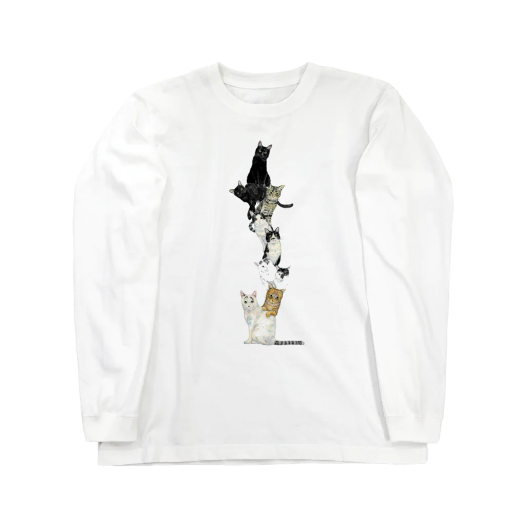 CUCUの9にゃん Long Sleeve T-Shirt