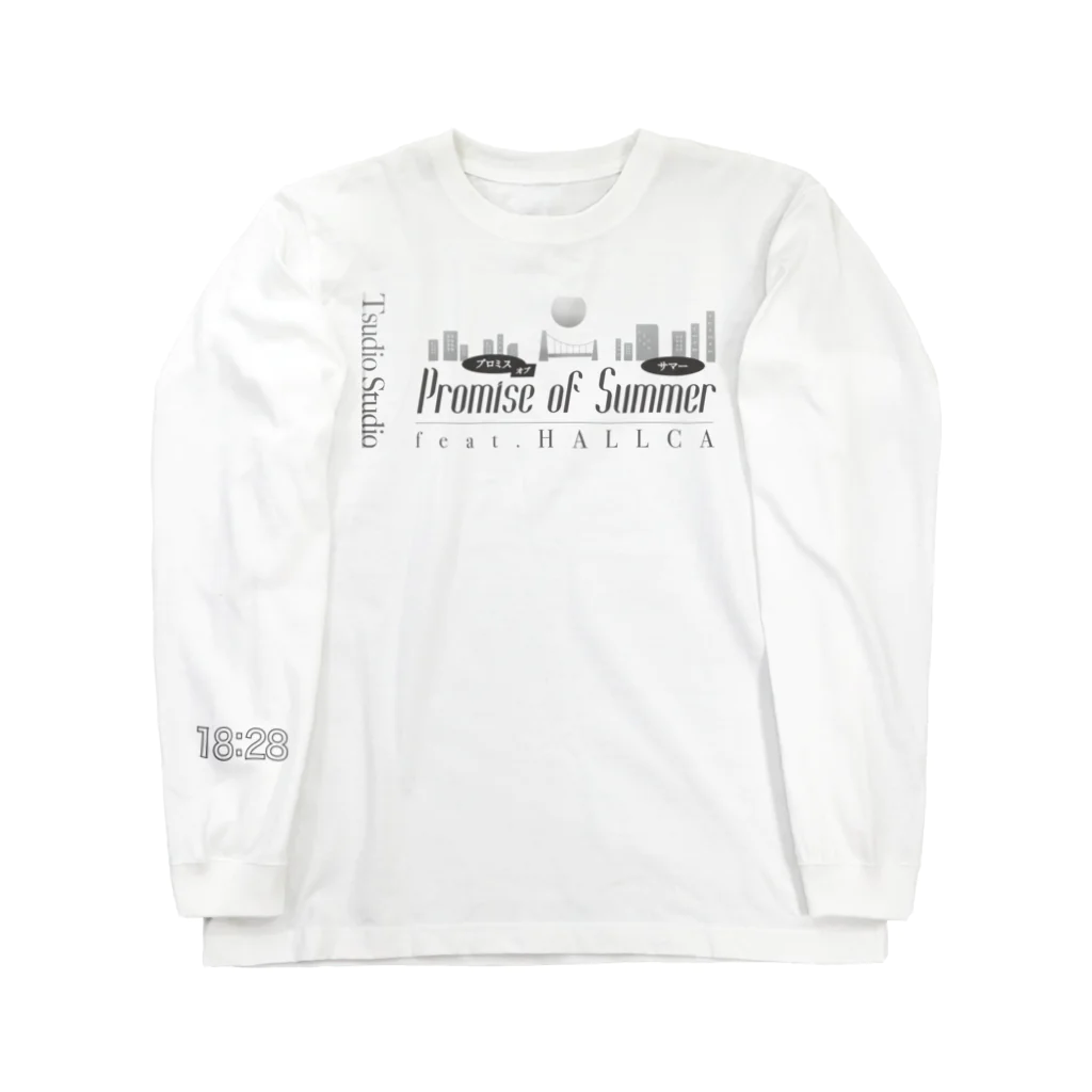 膝舐め・ショッピングセンターのPromise of Summer / Black and White edit. Long Sleeve T-Shirt