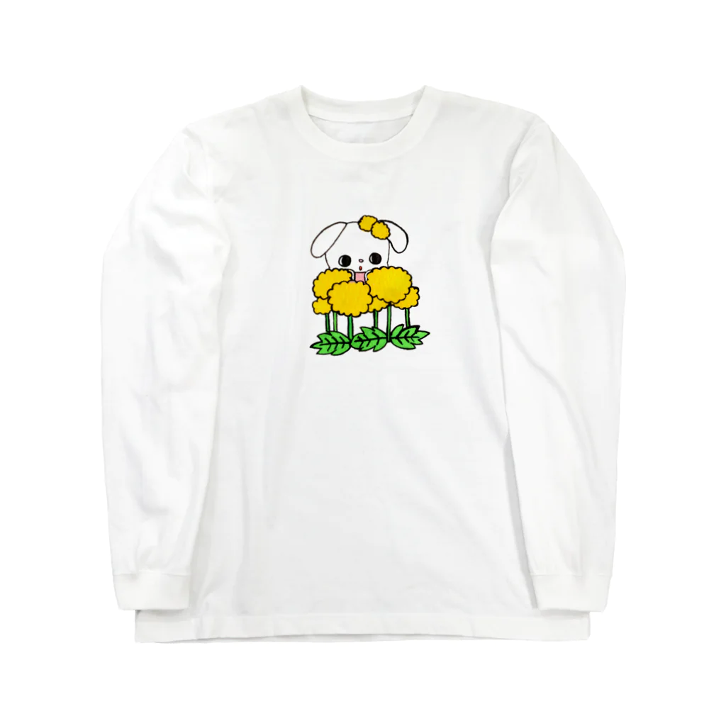 きたがわめぐみのおみせのたんぽぽとうさぎ Long Sleeve T-Shirt