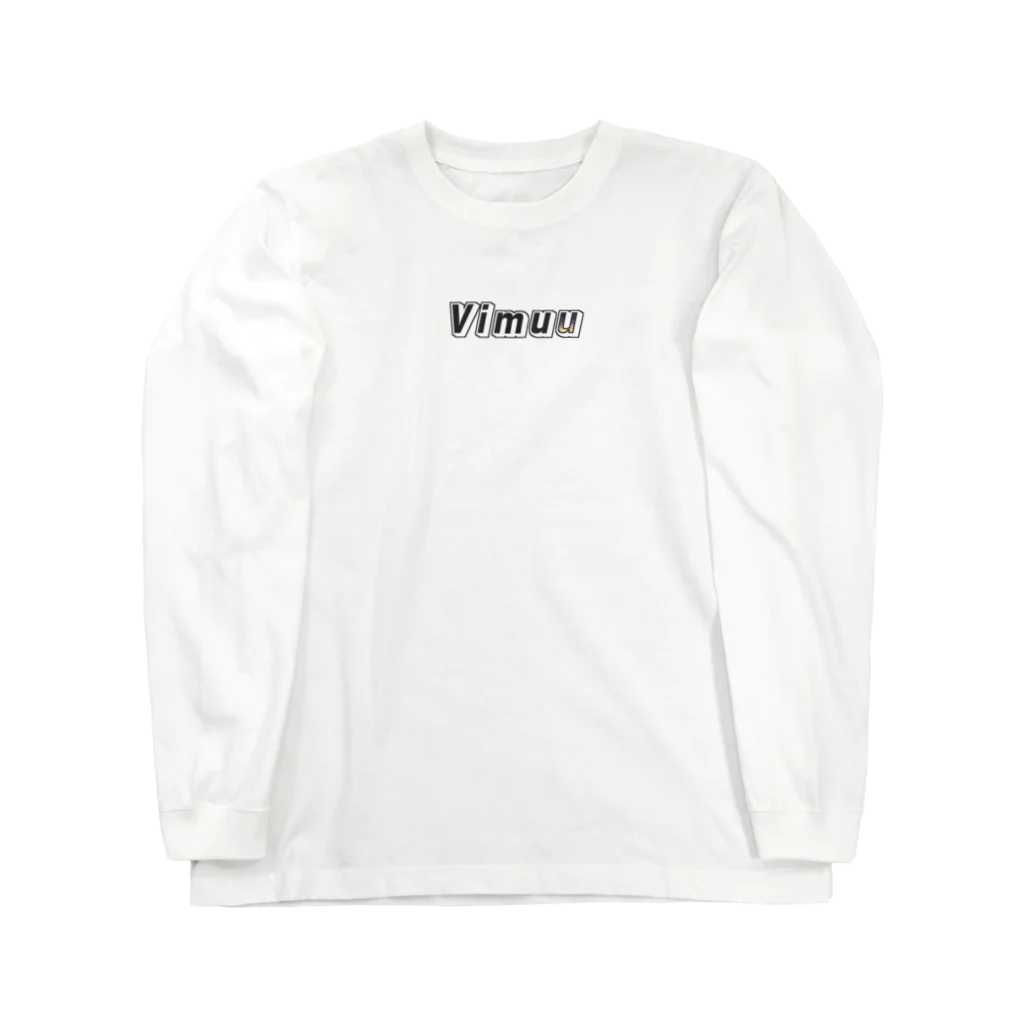 糖分ムウのVimuu ロゴ（星空）  ロングスリーブTシャツ