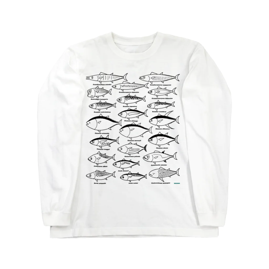 幻想水系branch　byいずもり・ようのScombrids(monochrome) Long Sleeve T-Shirt