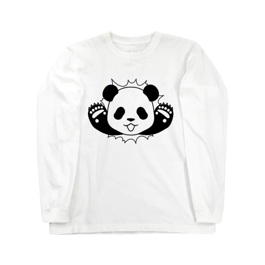 ☀️ひなたぼっくすの🐼貫通パンダ ロングスリーブTシャツ