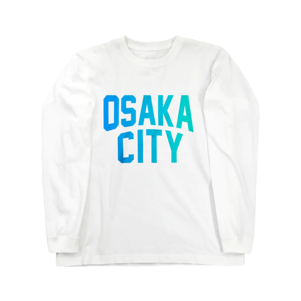 JIMOTOE Wear Local Japanの大阪市 OSAKA CITY Long Sleeve T-Shirt