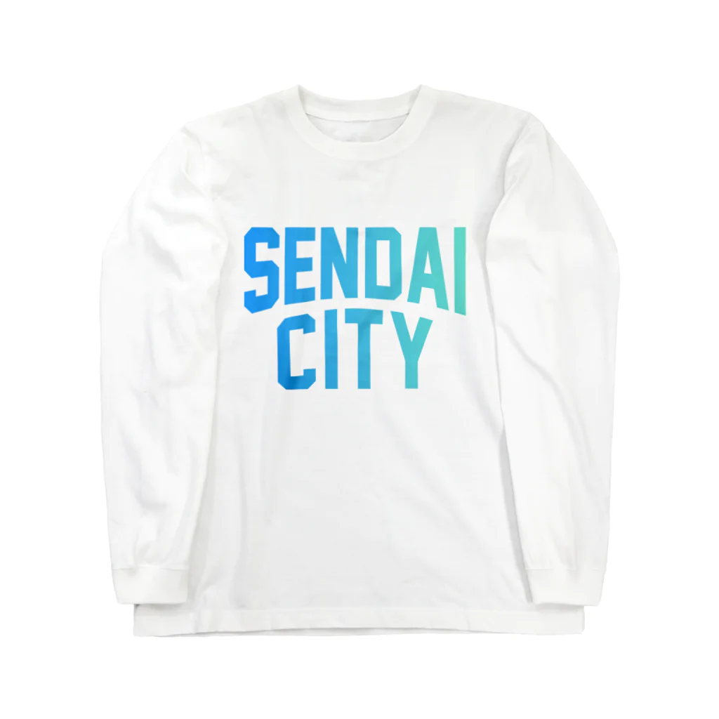 JIMOTO Wear Local Japanの仙台市 SENDAI CITY Long Sleeve T-Shirt