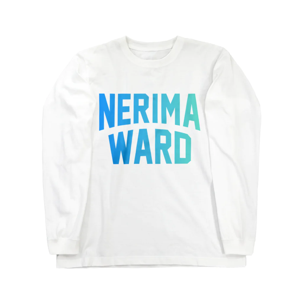 JIMOTOE Wear Local Japanの練馬区 NERIMA WARD ロゴブルー　 Long Sleeve T-Shirt