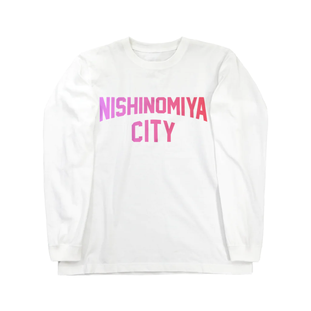 JIMOTO Wear Local Japanの西宮市 NISHINOMIYA CITY ロングスリーブTシャツ