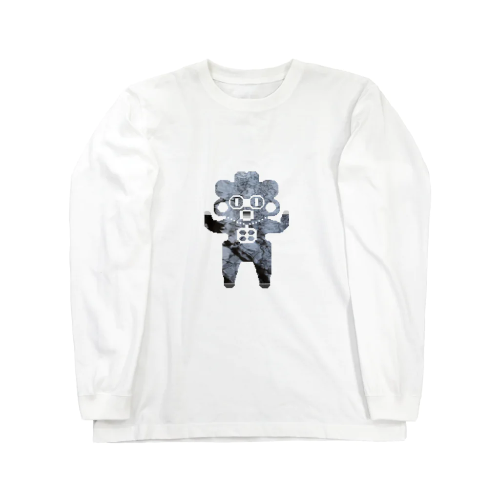 KEIHAMMのPopo Gami River Grafic white ロングスリーブTシャツ