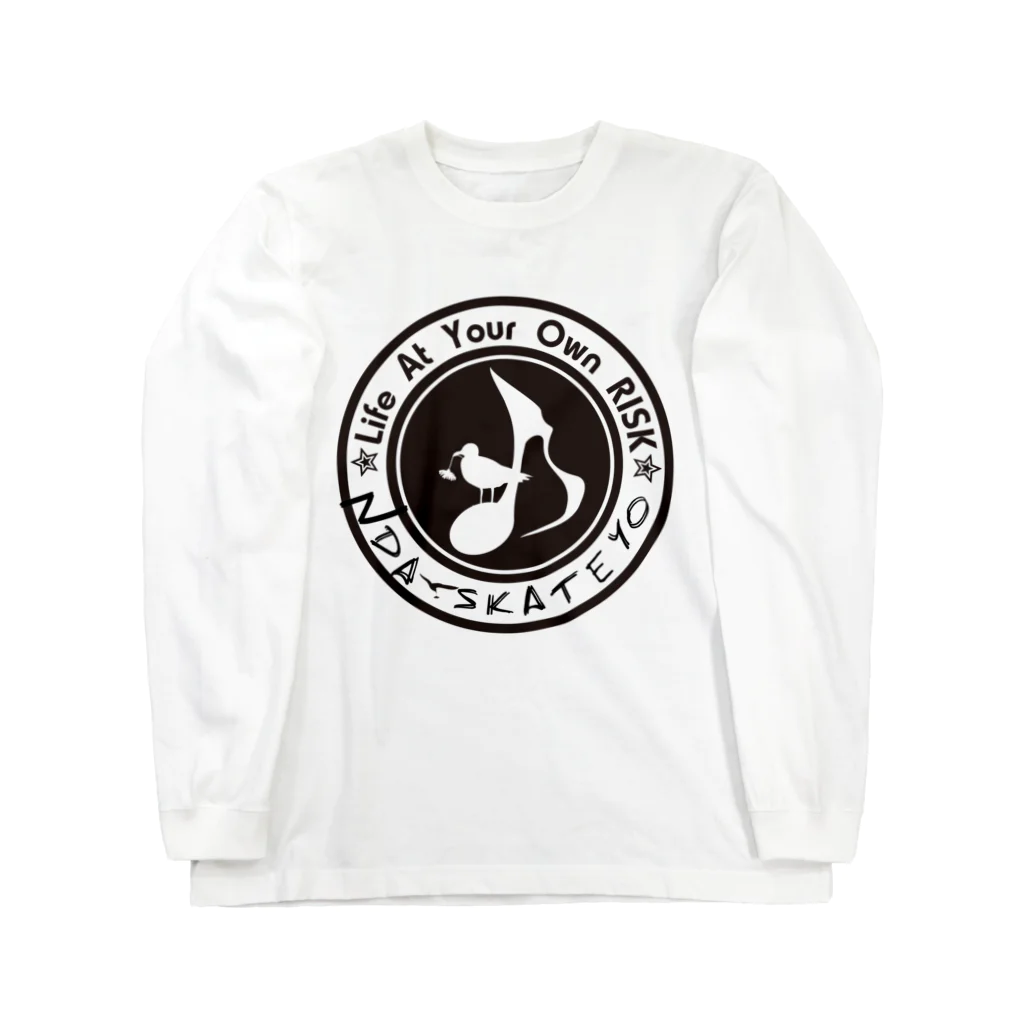 Sk8ersLoungeのNdaskateyo×RISK logo Long Sleeve T-Shirt