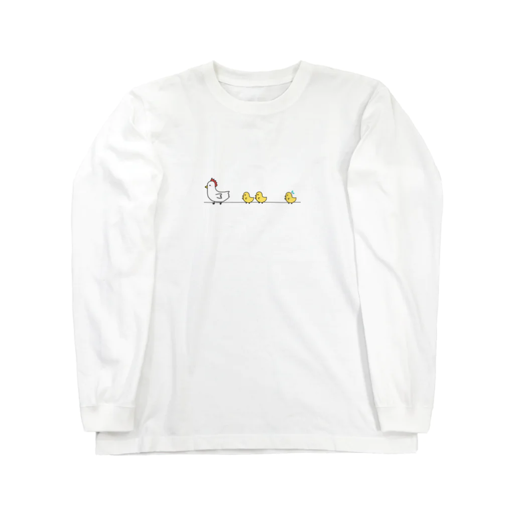 にわとりがーるのにわとりかぞく Long Sleeve T-Shirt