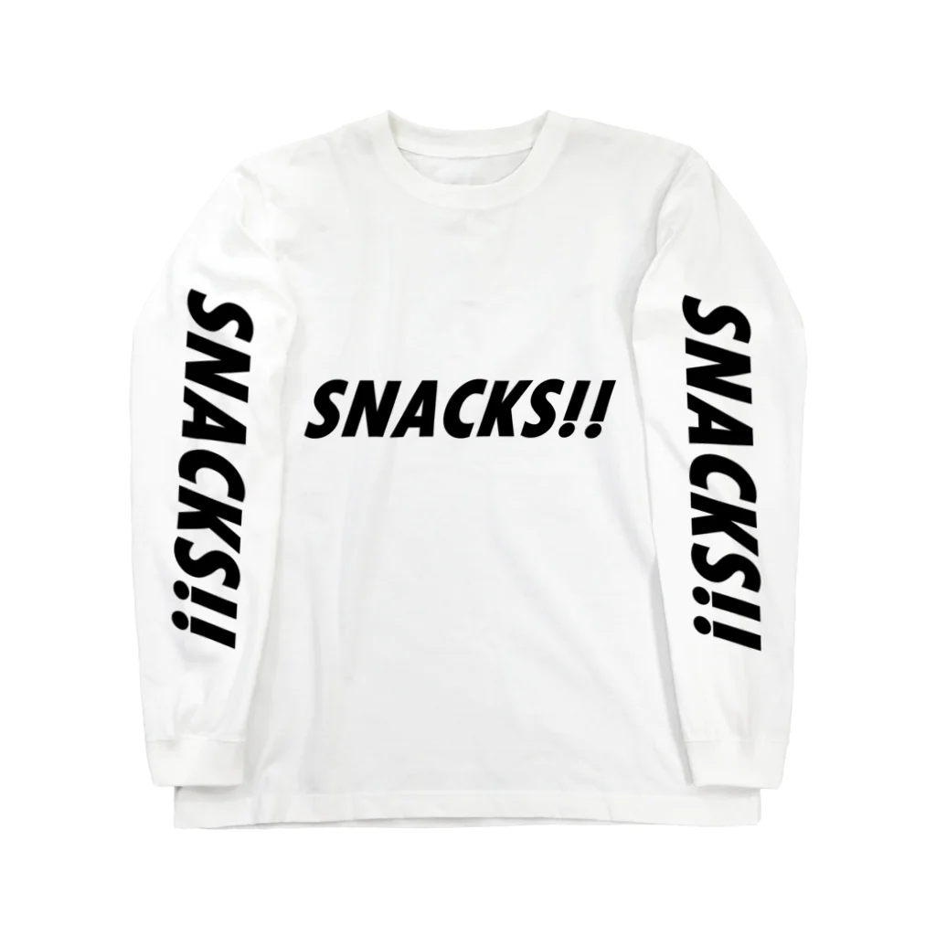 SNACKSのSNACKS！！　001（横） ロングスリーブTシャツ