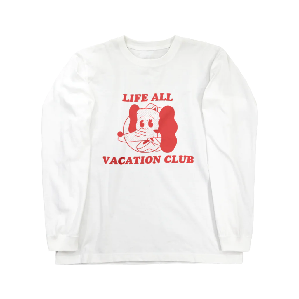 uhei art works.のいぬねこちゃん/LIFE ALL VACATION CLUB Long Sleeve T-Shirt