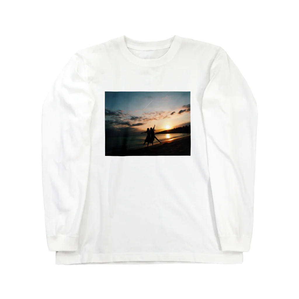 帰りにアイス買って帰ろうの台湾の夕陽 Long Sleeve T-Shirt