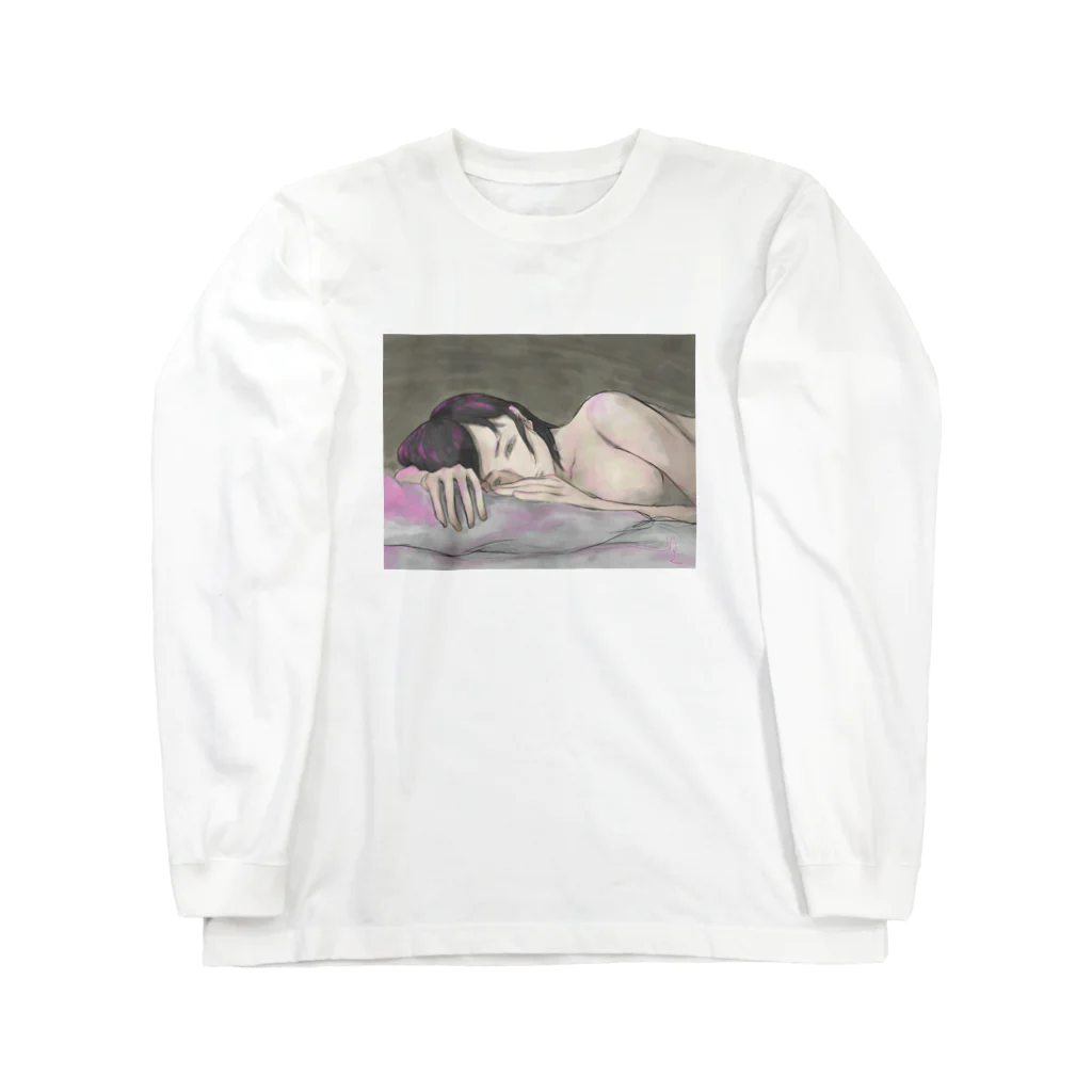 あまどいの堺さん_ベッド Long Sleeve T-Shirt