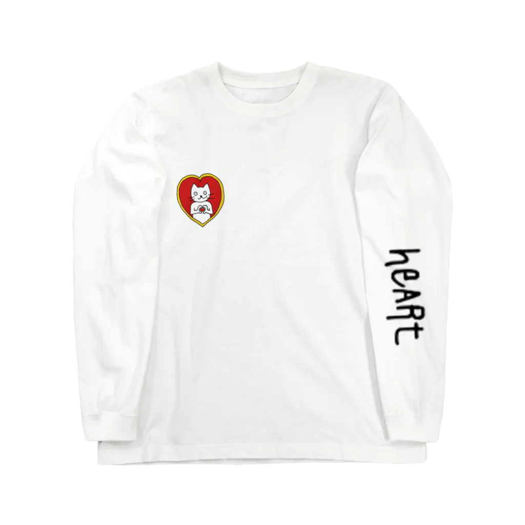 variousのロングTシャツ heart Long Sleeve T-Shirt