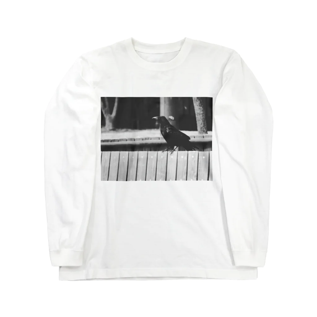 Ngorongoro＊Pixelのcrow's monochrome(α Long Sleeve T-Shirt