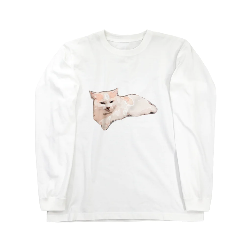 うちのおフロさんのうちのおフロさん（真顔くつろぎver） Long Sleeve T-Shirt