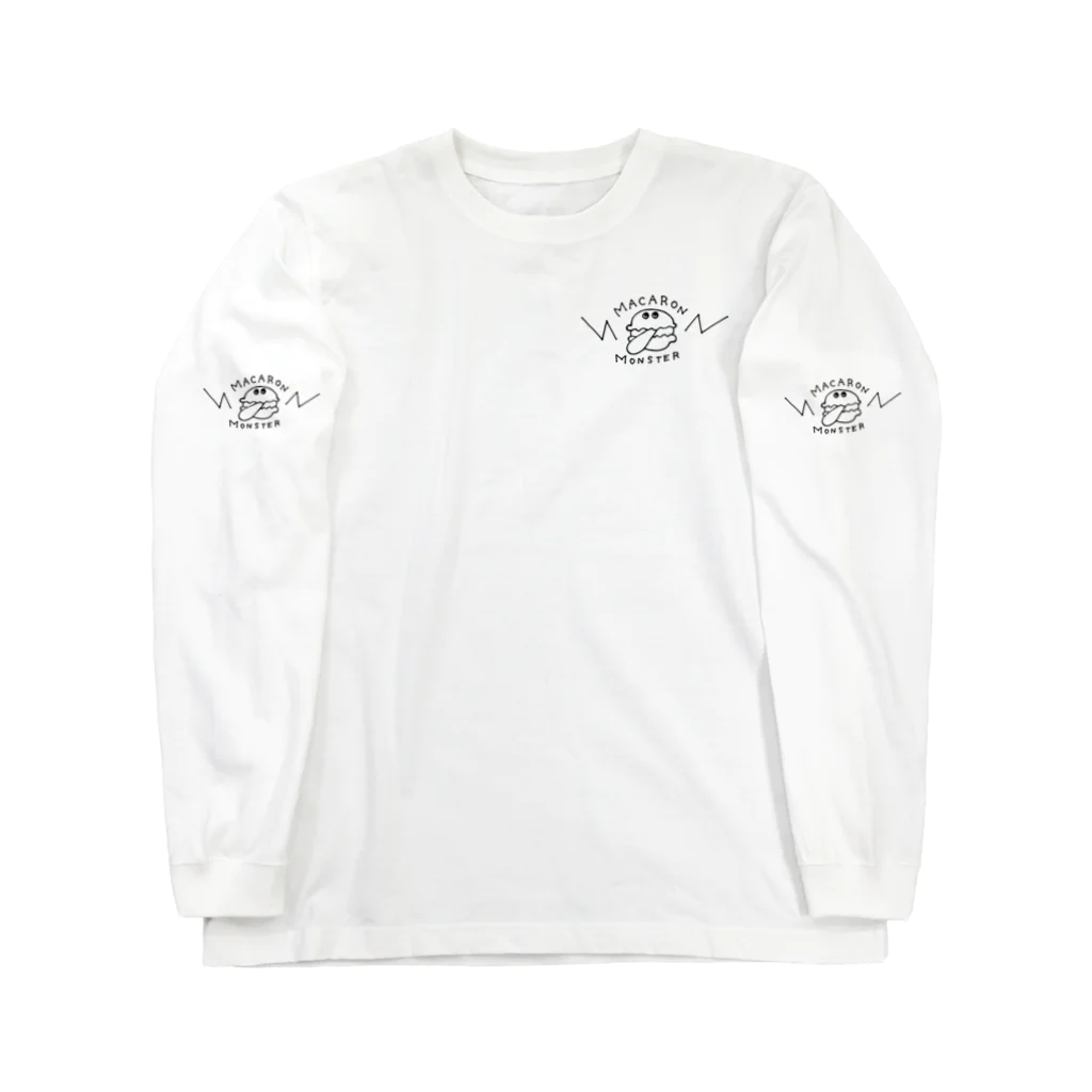 Famille de baleines(ファミールデバレーヌ)のマカロンモンスター Long Sleeve T-Shirt