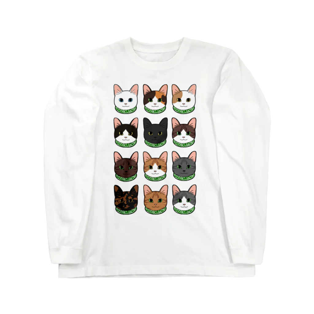 OSORAの日本の猫たち Long Sleeve T-Shirt
