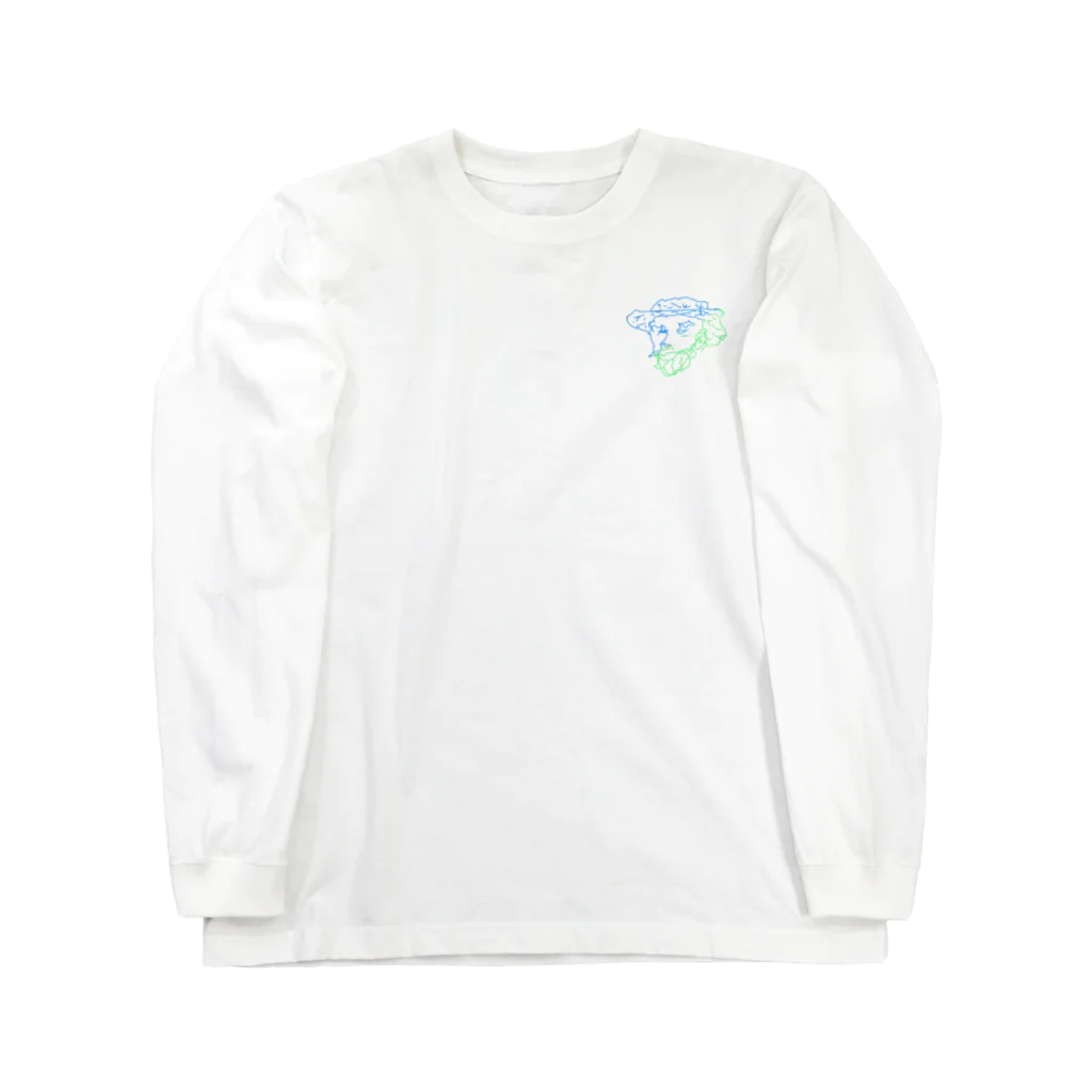 キリストいらズの足で描いたゴッホ グラデ Long Sleeve T-Shirt