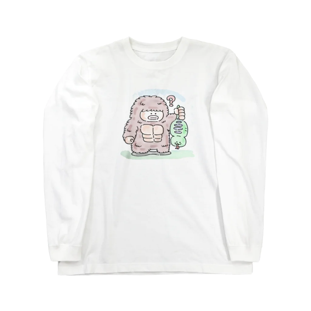 いぬころすけのツチノコをつかまえたビッグフット Long Sleeve T-Shirt