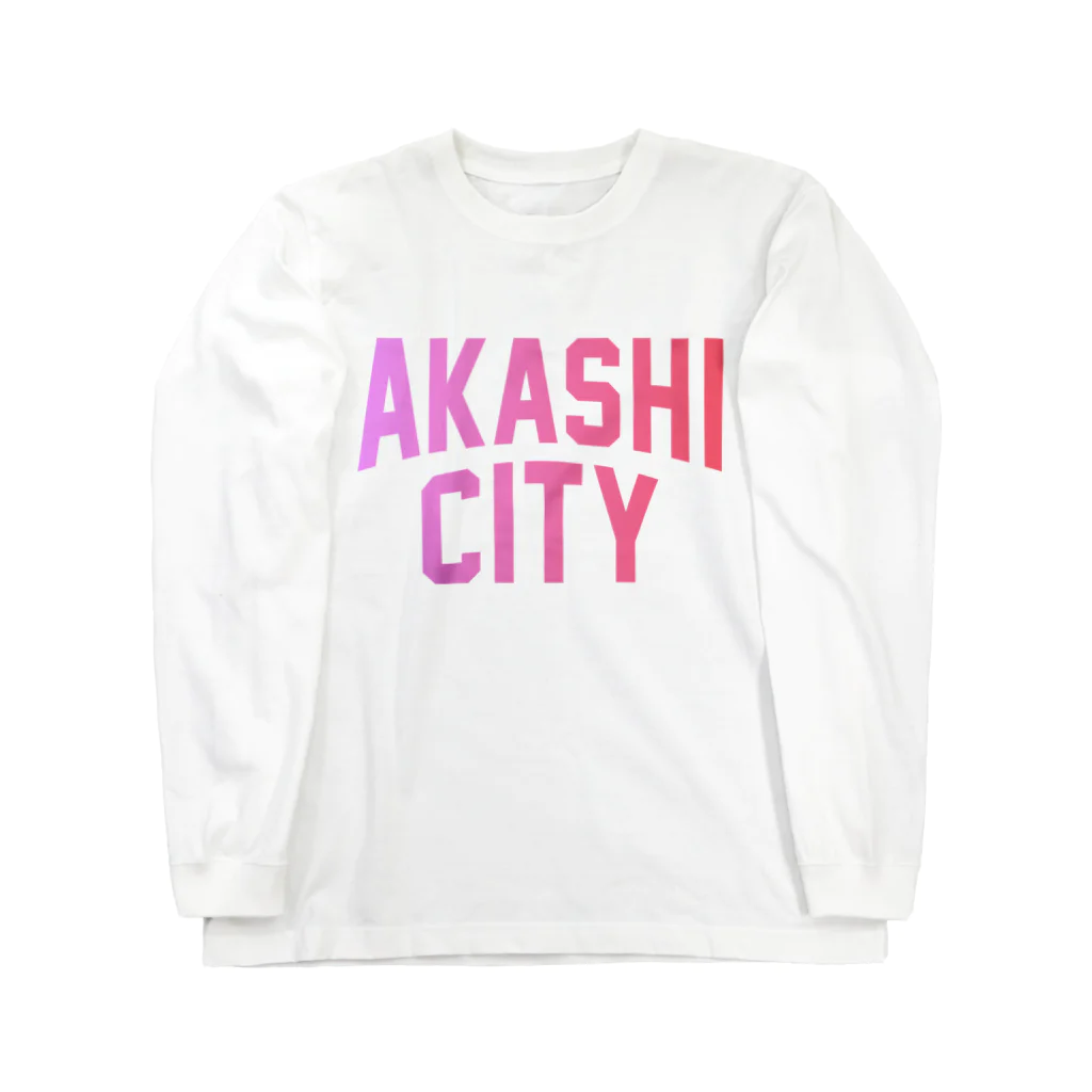 JIMOTO Wear Local Japanの明石市 AKASHI CITY ロングスリーブTシャツ