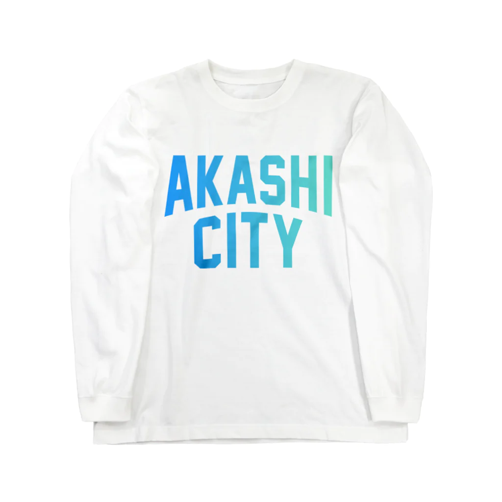 JIMOTOE Wear Local Japanの明石市 AKASHI CITY ロングスリーブTシャツ