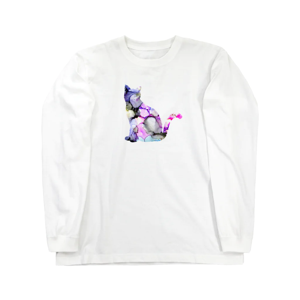 始季彩＠suzuriの夢猫 Long Sleeve T-Shirt