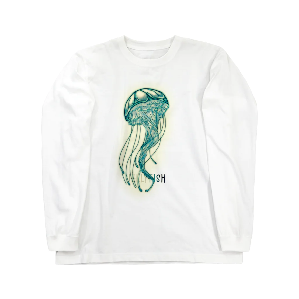 PHANT-ﾌｧﾝﾄ-のクラゲ(緑 ロングスリーブTシャツ