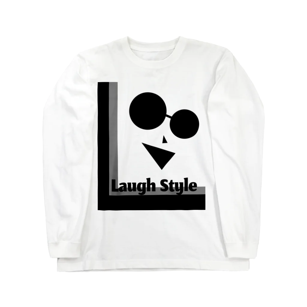 笑顔と癒しの町のLaugh Style Long Sleeve T-Shirt