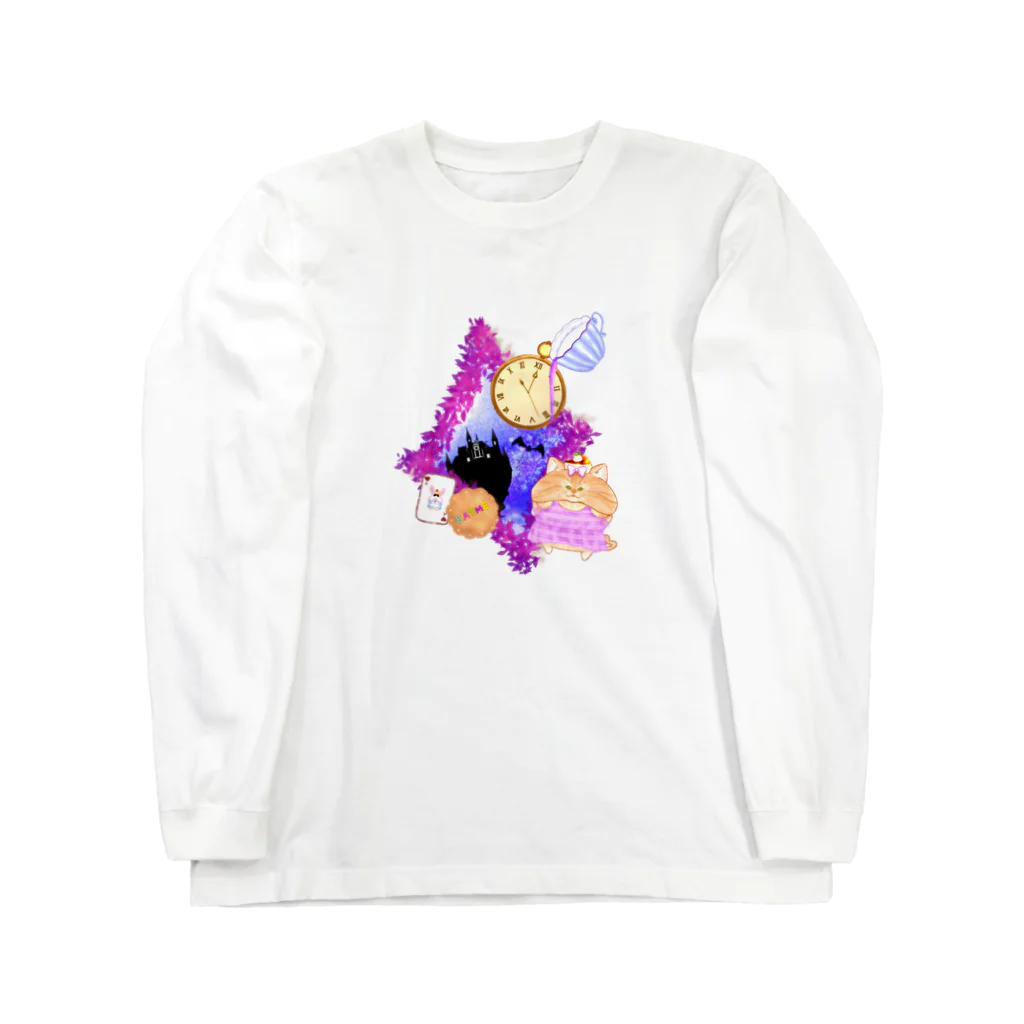 どるちぇ＊うさぎの《ハロウィン》04＊チェシャきじとら猫＊ Long Sleeve T-Shirt