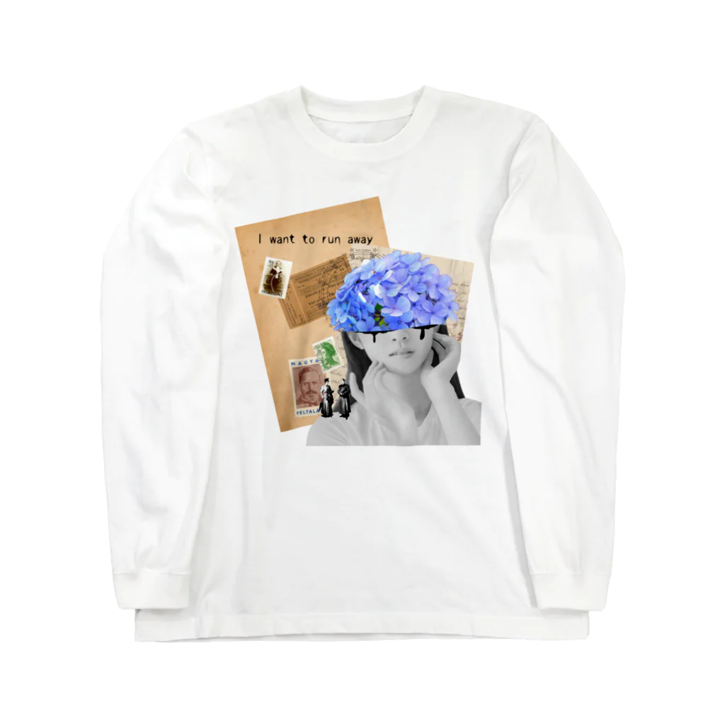 Jackalope Houseの私は逃げ出したい 文字ありVer. Long Sleeve T-Shirt