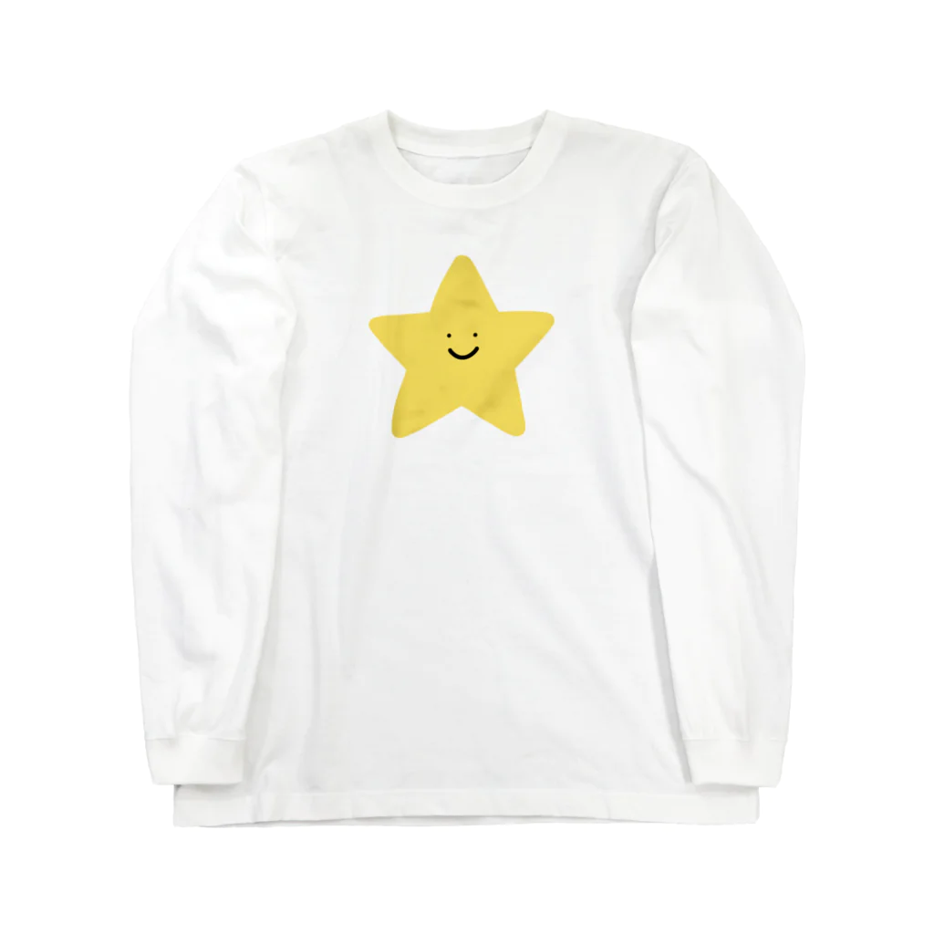 のんびりのこショップのニコニコお星さま Long Sleeve T-Shirt