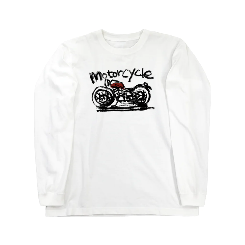 スタジオばんやのモーターサイクル赤タンク Long Sleeve T-Shirt