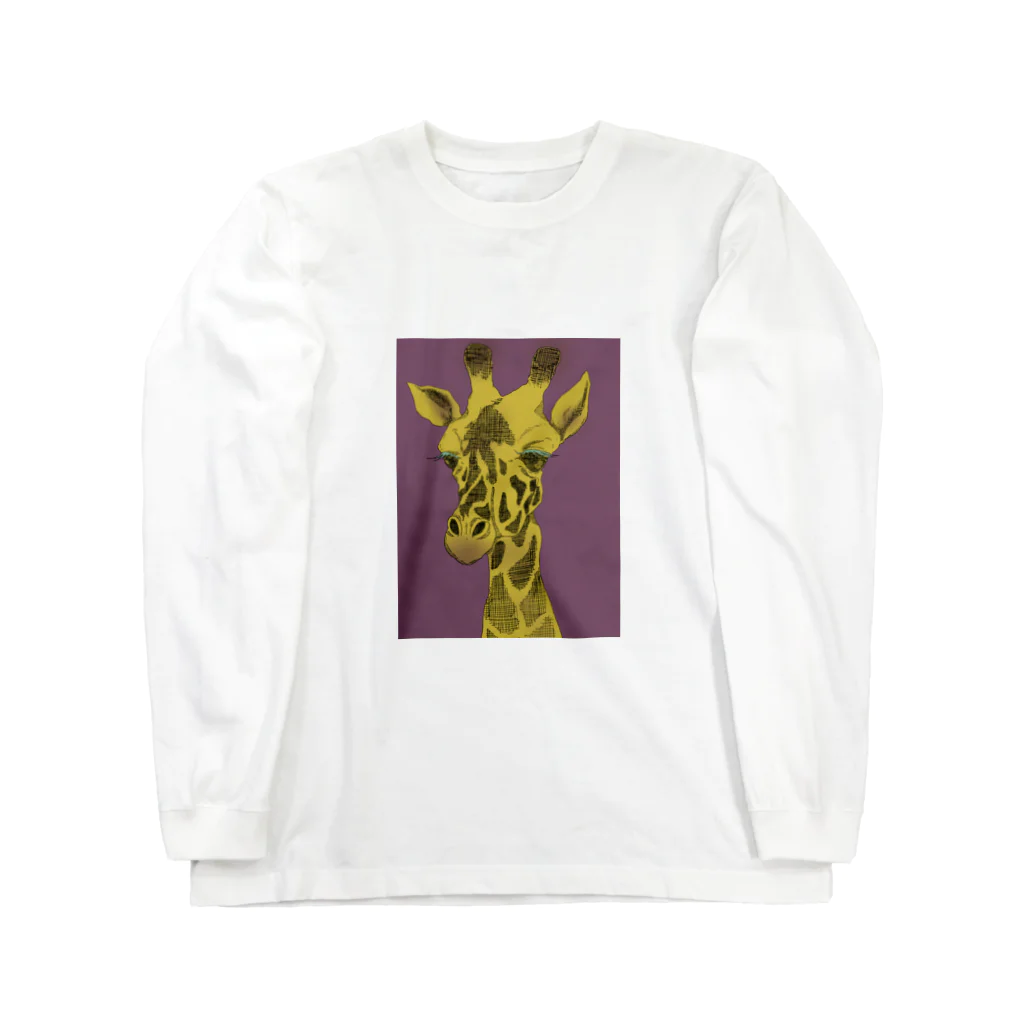 こらそんの気まぐれのキリンさん　秋仕様 Long Sleeve T-Shirt