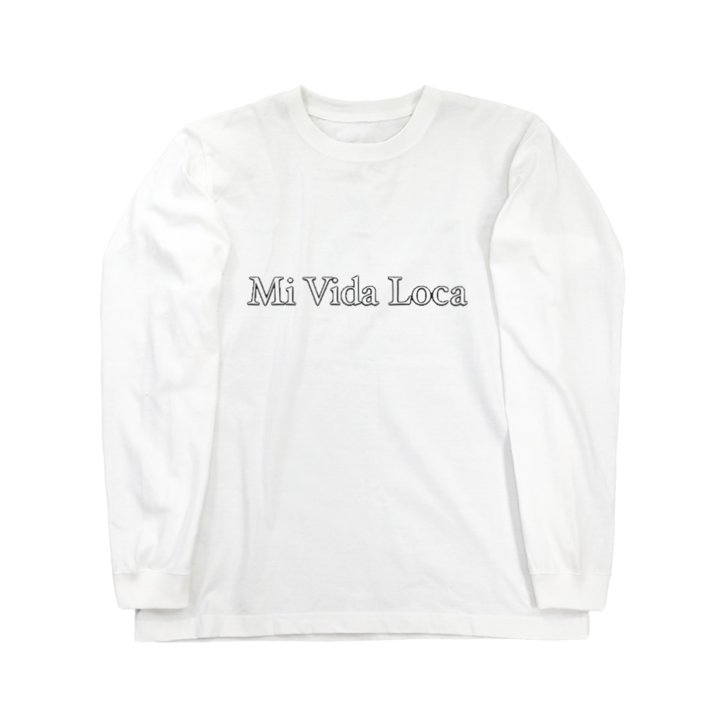 Mi Vida Locaのmividalocaロゴ Long Sleeve T-Shirt
