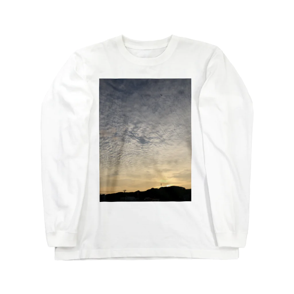 風景 Sophieの鱗雲 ロングスリーブTシャツ