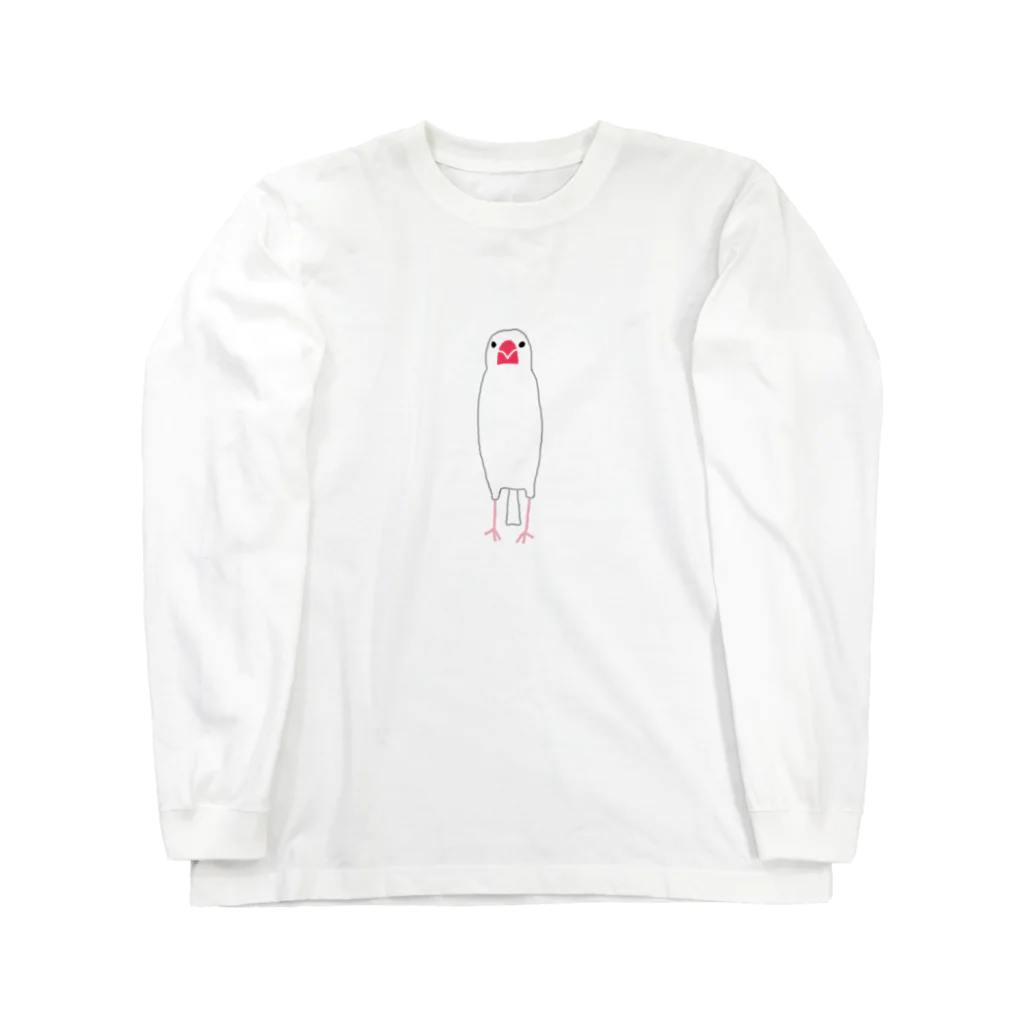 minatoriの文鳥さん(背伸び) Long Sleeve T-Shirt